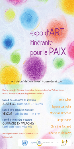 expo d`ART itinérante pour la PAIX