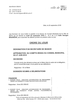 Conseil Municipal