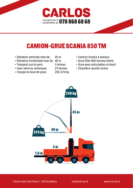 scania 850 tm sca - Carlos Transports Elevations