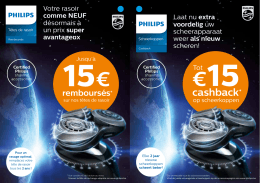 Philips €15 cashback op scheerkoppen
