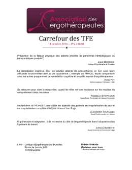 Affiche - Carrefour des TFE 2016