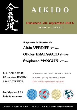 Affiche stage ASO 25 09 16