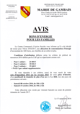 T&eacute;l&eacute;charger l`avis d`information pour les familles