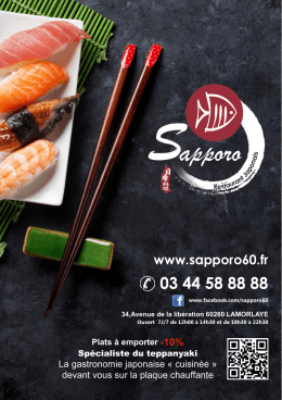 apporo - Sapporo - Restaurant japonais à Lamorlaye