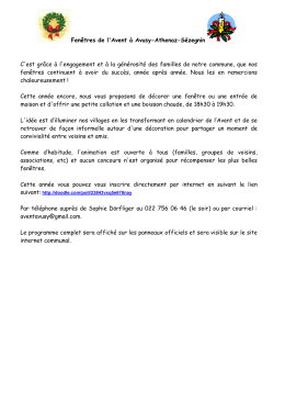 Renseignements – inscriptions