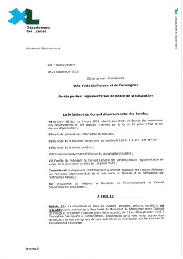 Arr&ecirc;t&eacute; - Landes