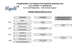 championnat de france par equipes seniors 2016 phase finale