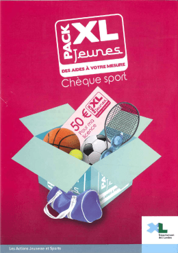 Ch&egrave;que sport - Ville d`Ondres