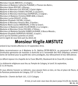 Monsieur Virgile AMSTUTZ