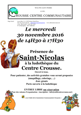 Saint-Nicolas - Centre communautaire Crousse