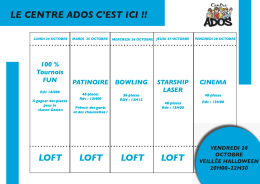 planning toussaint 2016