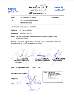 Decision 07 ATTEMPTO Car 77