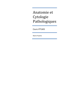 Anatomie et Cytologie Pathologiques - E