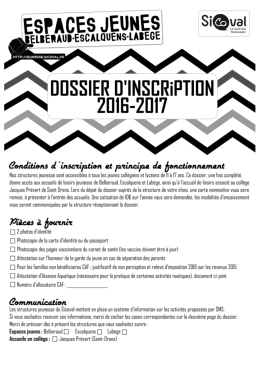 t&eacute;l&eacute;charger le dossier d`inscription