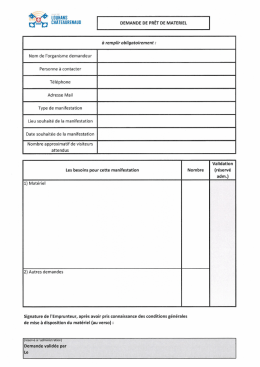 T&eacute;l&eacute;charger la demande de pr&ecirc;t de mat&eacute;riel pour les associations et