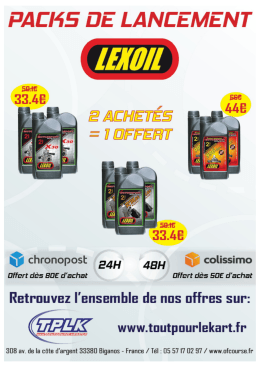 Lexoil Packs de lancement