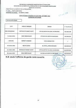 Commune Ben Badis - DSP de Constantine
