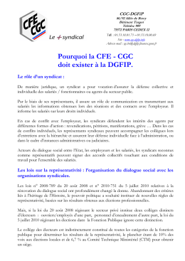 Bulletin propagande CGC DGFIP