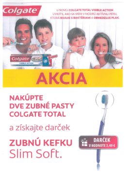 Page 1 O/ga E U NOVEJ COLGATE TOTAL VISIBLE ACTION
