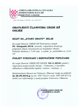 Page 1 g. UDRUGA BRANITELJA I INVALIDA } DOMOVINSKOG