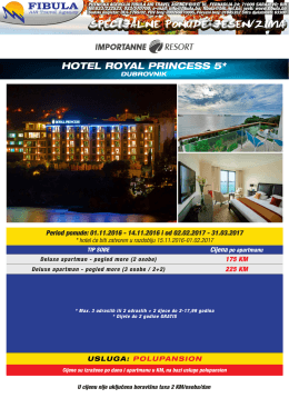 Sheraton Dubrovnik riviera hotel 5* hotel roYal PrinCeSS 5*