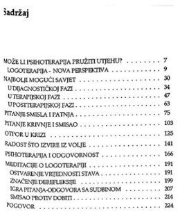 Page 1 Sadrzaj MOZELIPSIHOTERAPIJA PRUZITI UTJEHU