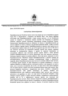 Опширније... - Правобранилаштво Републике Српске