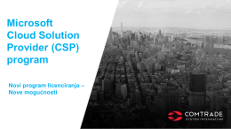 CSP VS. Open - Comtrade System Integration