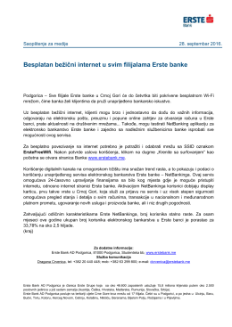 EBM Press - Erste Bank AD Podgorica