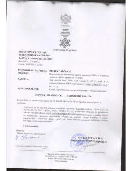 20/09/2016: Izdati dopunski UTU - Dapčević