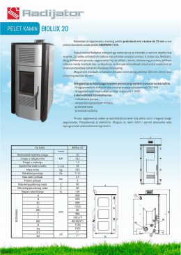 Kamin na pelet BIOLUX