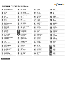 Page 1 cy Beotele RASPORED TELEVIZIJSKIH KANALA 100