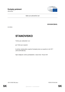 SK SK STANOVISKO