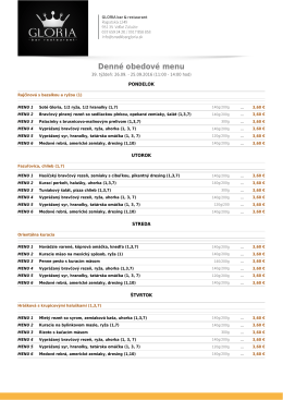 menu PDF - Snackbar Gloria