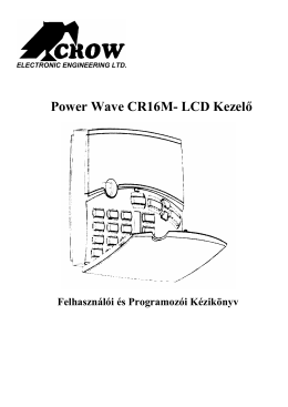 Power Wave CR16M- LCD Kezelő - Lop-Stop