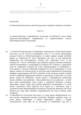 IV/519/2016. Az Alkotmánybíróság tanácsa alkotmányjogi panasz