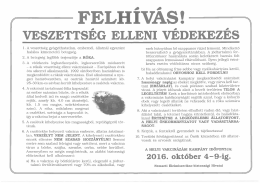 felhívás! veszettség elleni védekezés
