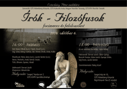 &Iacute;r&oacute;k-Filoz&oacute;fusok - focimeccs &eacute;s felolvas&oacute;est