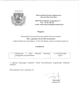 Megh&iacute;v&oacute; - Pilisszentl&aacute;szl&oacute;