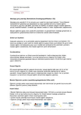 Page 1 KAUSA Servicestelle Kassel - - - - - - - Ausbildung