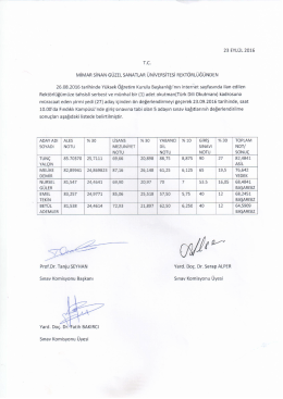 tıkayın. - Mimar Sinan Güzel Sanatlar Üniversitesi