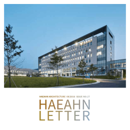 HAEAHN LETTER - HAEAHN Architecture
