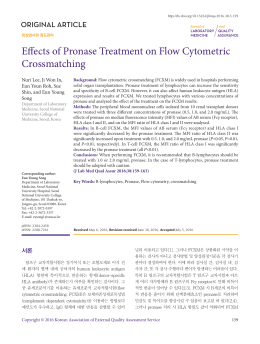 Effects of Pronase Treatment on Flow Cytometric Crossmatching