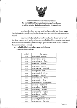 1. รายชื่อผู้มีสิทธิเข้ารับการประเมินสมรรถนะ และกำหนดวัน เวลา สถานที่ใน