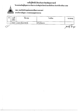 Page 1 รายชื่อผูมีสิทธิเขาศึกษาในมหาวิทยาลัยอุบลราชธานี โควตาสงเสริม