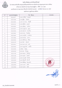 Page 1 =i v u «… v， i, cº ºv c. ญชีรายชีอผู้สอบแข่งขันได้และขึ้นบัญชี ใน