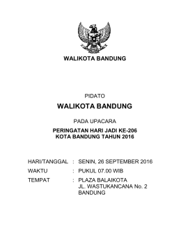 walikota bandung - PPID Kota Bandung