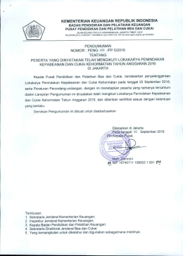 Page 1 KEMENTERIAN KEUANGAN REPUBLIK INDONESIA