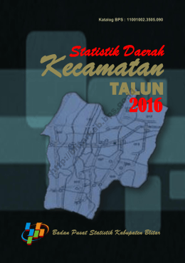 2Statistik Daerah Kecamatan Talun 2016