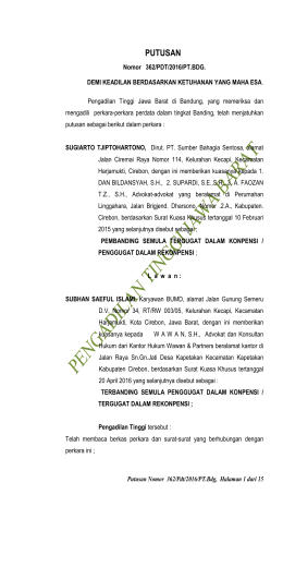 Unduh File - Pengadilan Tinggi Bandung